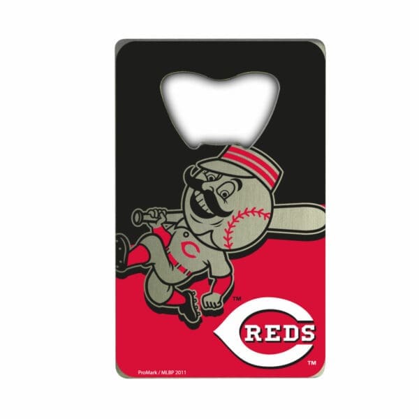 Cincinnati Reds Credit Card Style Bottle Opener 2 x 3.25 1